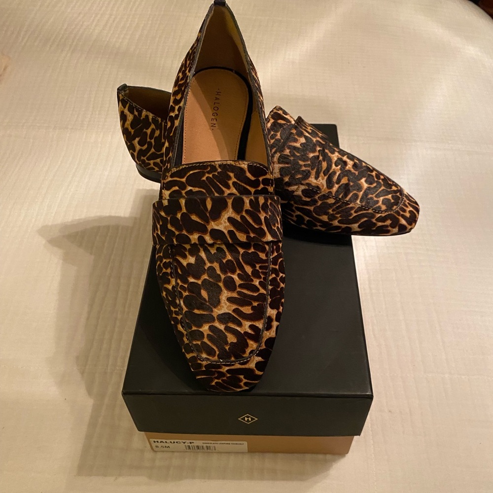 Halogen Leopard Print Women's Loafers